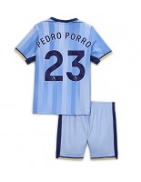 Tottenham Hotspur Pedro Porro #23 Bortedraktsett Barn 2024-25 Korte ermer (+ bukser)